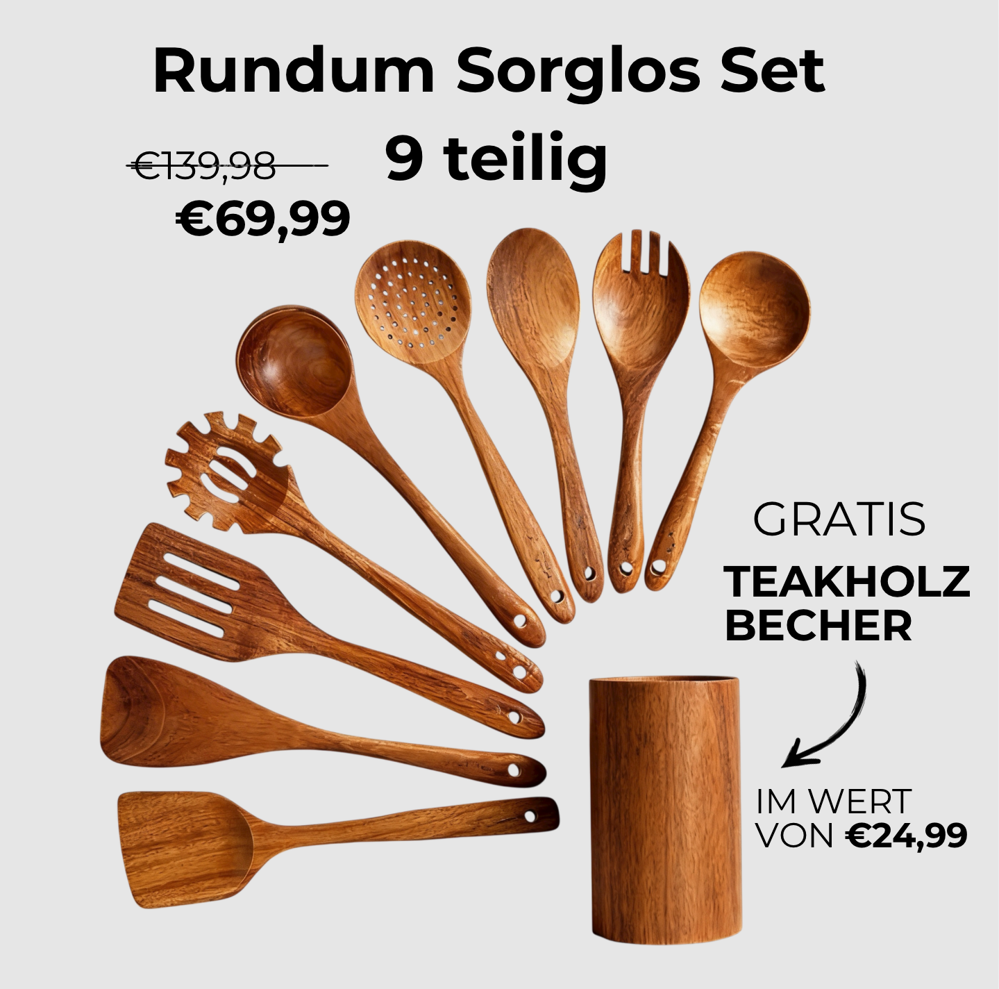 PureKüche™ Premium Teak-Set