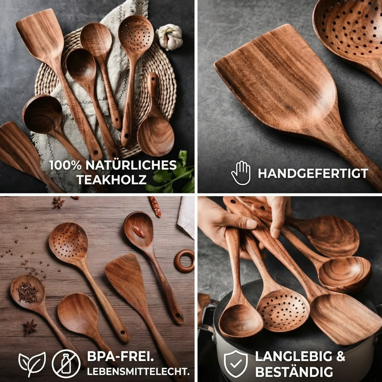 PureKüche™ Premium Teak-Set