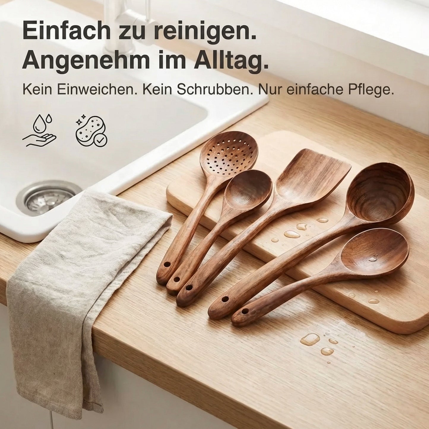PureKüche™ Premium Teak-Set